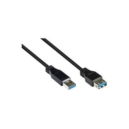 LogiLink USB forlængerkabel 1m Sort